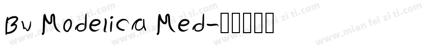 Bw Modelica Med字体转换